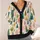 Watercolor Forest Trees for Cozy Autumn Layering, Woodland Style for Nature Lovers All-over Print Knitted Cardigan - 4