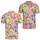 Groovy Neon Swirls and Floral Shapes for Golf Days, Pickleball Fun, and Summer Men's Polo Shirt - 2