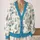 Watercolor Snowmen And Evergreen Trees For Winter Holiday Outings And Cozy Layering All-over Print Knitted Cardigan - 2