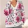 Pink Wildflower Blooms for Spring Layering and Everyday Womens Casual Weekend Style All-over Print Knitted Cardigan - 4