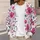 Pink Wildflower Blooms for Spring Layering and Everyday Womens Casual Weekend Style All-over Print Knitted Cardigan - 5