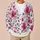Pink Wildflower Blooms for Spring Layering and Everyday Womens Casual Weekend Style All-over Print Knitted Cardigan - 6