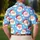 Santa Faces And Snowflakes For Festive Winter Celebrations, Holiday Gifts For Him Men's Polo Shirt - 5