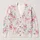 Pink Bow And Floral Motifs For Holiday Gatherings And Everyday Feminine Layering Style All-over Print Knitted Cardigan - 1