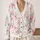 Pink Bow And Floral Motifs For Holiday Gatherings And Everyday Feminine Layering Style All-over Print Knitted Cardigan - 2