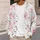 Pink Bow And Floral Motifs For Holiday Gatherings And Everyday Feminine Layering Style All-over Print Knitted Cardigan - 5