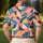 Retro Geometric Shapes for Weekend Golf, Resort Travel, and Colorful Leisure Style Men's Polo Shirt - 5