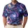 Mystic Cosmic Spiral Galaxy Swirls For Golf Days, Resort Travel, And Nightlife Style Men's Polo Shirt - 1