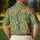 Retro Paisley Florals for Weekend Golf and Resort Style, Vintage Bohemian Holiday Look Men's Polo Shirt - 5
