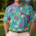 Retro 80s Golf Geometric Shapes for Country Club Weekends and Summer Vacations Men's Polo Shirt - 4