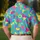Retro 80s Golf Geometric Shapes for Country Club Weekends and Summer Vacations Men's Polo Shirt - 5