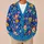 Cheerful Circus Clowns And Colorful Balloons For Festive Gatherings And Everyday Layering All-over Print Knitted Cardigan - 6