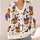 Pumpkin Chicken Halloween Fun for Autumn Gatherings and Casual Layering for Women All-over Print Knitted Cardigan - 4