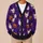 Halloween Pumpkins, Chickens and Bats for Autumn Family Gatherings and Festive Nights All-over Print Knitted Cardigan - 6