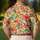 Retro 70s Floral Golf Style for Resort Weekends, Vacations, and Summer Gatherings Men's Polo Shirt - 5