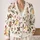 Watercolor Christmas Birds and Holly for Festive Holiday Layering for Women and Gatherings All-over Print Knitted Cardigan - 2