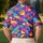 Retro Geometric Golf Colors for Weekend Fairways and Resort Wear Golfers Everywhere Men's Polo Shirt - 5