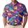 Retro Geometric Golf Colors for Weekend Fairways and Resort Wear Golfers Everywhere Men's Polo Shirt - 1