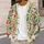 Colorful Hummingbird Floral Garden Style for Spring Layering Nature Loving Women All-over Print Knitted Cardigan - 5