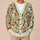Colorful Hummingbird Floral Garden Style for Spring Layering Nature Loving Women All-over Print Knitted Cardigan - 6