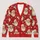 Vintage Santa Snowflake Holiday Style For Festive Winter Gatherings And Gift Giving All-over Print Knitted Cardigan - 1