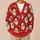 Vintage Santa Snowflake Holiday Style For Festive Winter Gatherings And Gift Giving All-over Print Knitted Cardigan - 6