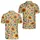Retro Sunflower Garden Motif for Weekend Golf and Resort Style, 70s Flower Fans Men's Polo Shirt - 2