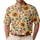 Retro Sunflower Garden Motif for Weekend Golf and Resort Style, 70s Flower Fans Men's Polo Shirt - 1