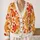 Autumn Maple Leaf Foliage For Cozy Layering And Casual Everyday Women's Outdoor Style All-over Print Knitted Cardigan - 2