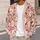 Daisy Ladybug Floral Style for Casual Everyday Layering, Women's Bohemian Wardrobe All-over Print Knitted Cardigan - 5