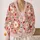 Daisy Ladybug Floral Style for Casual Everyday Layering, Women's Bohemian Wardrobe All-over Print Knitted Cardigan - 2