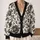 Black Rose Botanical Elegance for Everyday Layering and Bohemian Weekend Style for Women All-over Print Knitted Cardigan - 2