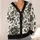 Black Rose Botanical Elegance for Everyday Layering and Bohemian Weekend Style for Women All-over Print Knitted Cardigan - 4