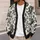 Black Rose Botanical Elegance for Everyday Layering and Bohemian Weekend Style for Women All-over Print Knitted Cardigan - 5