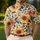 Retro Sunflower Floral Style for Golf Days, Summer Outings, and Vintage Garden Fans Men's Polo Shirt - 4