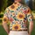 Retro Sunflower Floral Style for Golf Days, Summer Outings, and Vintage Garden Fans Men's Polo Shirt - 5