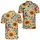 Retro Sunflower Floral Style for Golf Days, Summer Outings, and Vintage Garden Fans Men's Polo Shirt - 2