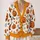 Pumpkin Bat Halloween Motifs For Cozy Autumn Layering, Women’s Festive Seasonal Style All-over Print Knitted Cardigan - 2