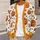 Pumpkin Bat Halloween Motifs For Cozy Autumn Layering, Women’s Festive Seasonal Style All-over Print Knitted Cardigan - 5