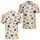 Retro Polka Dot Circles for Golf Outings and Summer Parties, Nostalgic 80s Style Men's Polo Shirt - 2