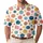 Retro Polka Dot Circles for Golf Outings and Summer Parties, Nostalgic 80s Style Men's Polo Shirt - 1