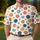 Retro Polka Dot Circles for Golf Outings and Summer Parties, Nostalgic 80s Style Men's Polo Shirt - 4