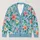 Sky Blue Floral Blooms For Relaxed Everyday Layering And Women’s Fall Style All-over Print Knitted Cardigan - 1