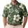 Retro Green Floral Garden Motif For Golf Days And Resort Weekends For Botanical Style Men Men's Polo Shirt - 1