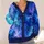 Cosmic Galaxy Swirls for Relaxed Autumn Layering and Everyday Wear for Women Who Love Color All-over Print Knitted Cardigan - 4