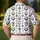 Retro Geometric Golf Arrows for Country Club Weekends and Modern Resort Players Today Men's Polo Shirt - 5