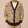 Autumn Wildflower Blooms In Warm Rust And Gold For Cozy Everyday Layering, Women All-over Print Knitted Cardigan - 6