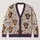 Shaggy Highland Cow and Purple Wildflower Countryside Charm for Everyday Layering All-over Print Knitted Cardigan - 1