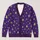 Golden Starburst Motifs for Autumn Layering and Vacation Evenings, Women's Style All-over Print Knitted Cardigan - 1