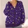 Golden Starburst Motifs for Autumn Layering and Vacation Evenings, Women's Style All-over Print Knitted Cardigan - 4